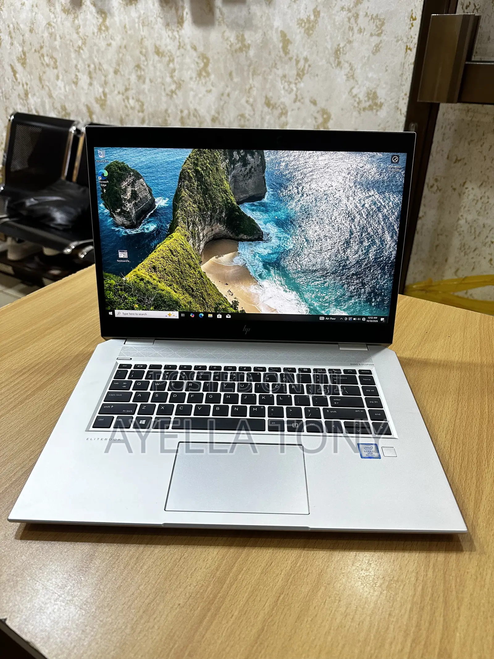 New Laptop HP EliteBook 1050 G1 16GB Intel Core i7 SSD 512GB