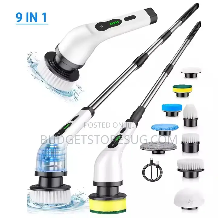 9 in 1 New Wireless Electric Cleaning Brush Spinning Brush Cleaner