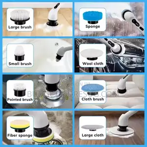 9 in 1 New Wireless Electric Cleaning Brush Spinning Brush Cleaner