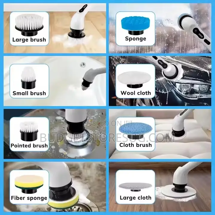 9 in 1 New Wireless Electric Cleaning Brush Spinning Brush Cleaner
