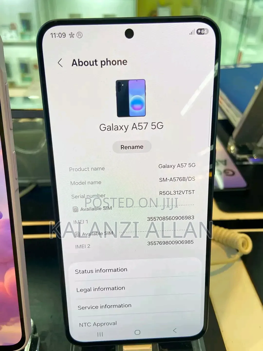 New Samsung Galaxy A57 256 GB Blue