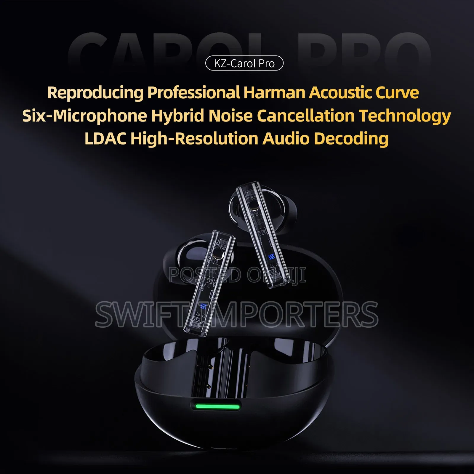 KZ Carol Pro Active Noise Cancelling Bluetooth Earphones TWS Wireless