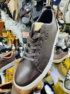 Ecco Leather Men’s Shoes Black Brown