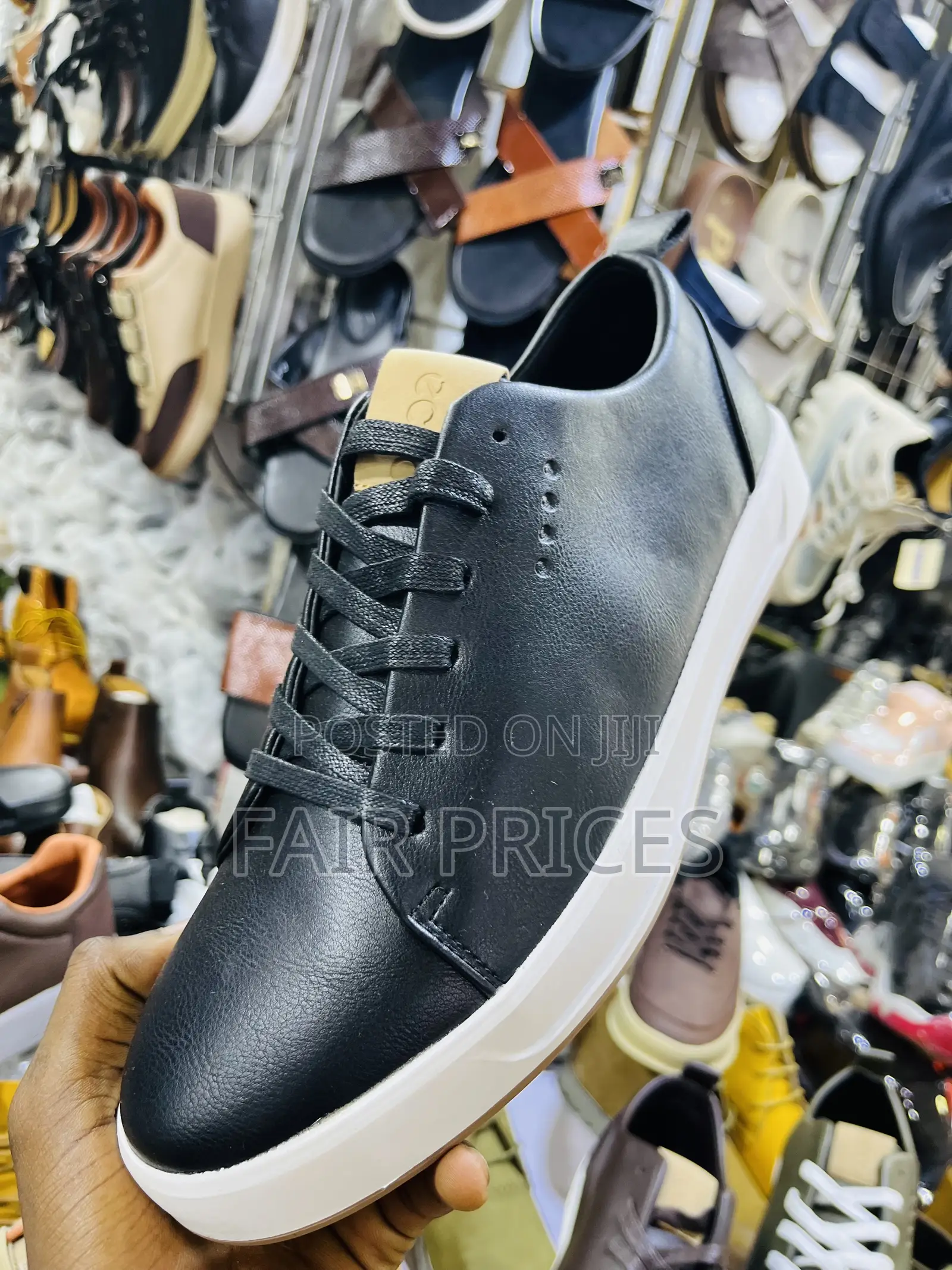 Ecco Leather Men’s Shoes Black Brown