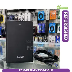 KESU 500GB USB 3.0 External HDD Refurbished Black