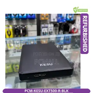 KESU 500GB USB 3.0 External HDD Refurbished Black