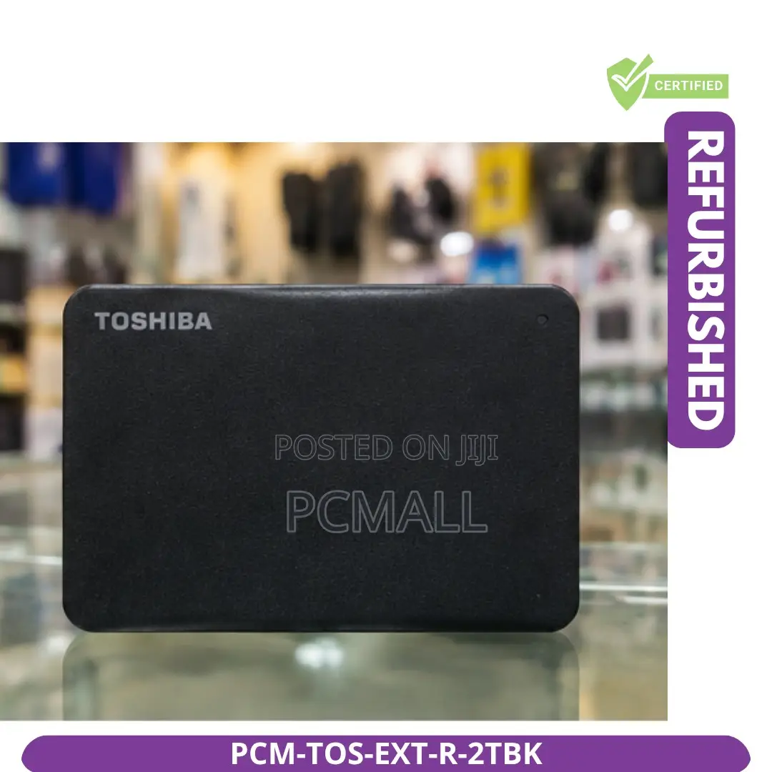 Toshiba 2TB USB 3.0 External HDD Black Refurbished