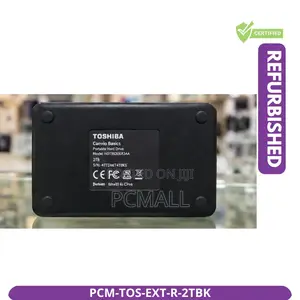 Toshiba 2TB USB 3.0 External HDD Black Refurbished