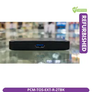 Toshiba 2TB USB 3.0 External HDD Black Refurbished