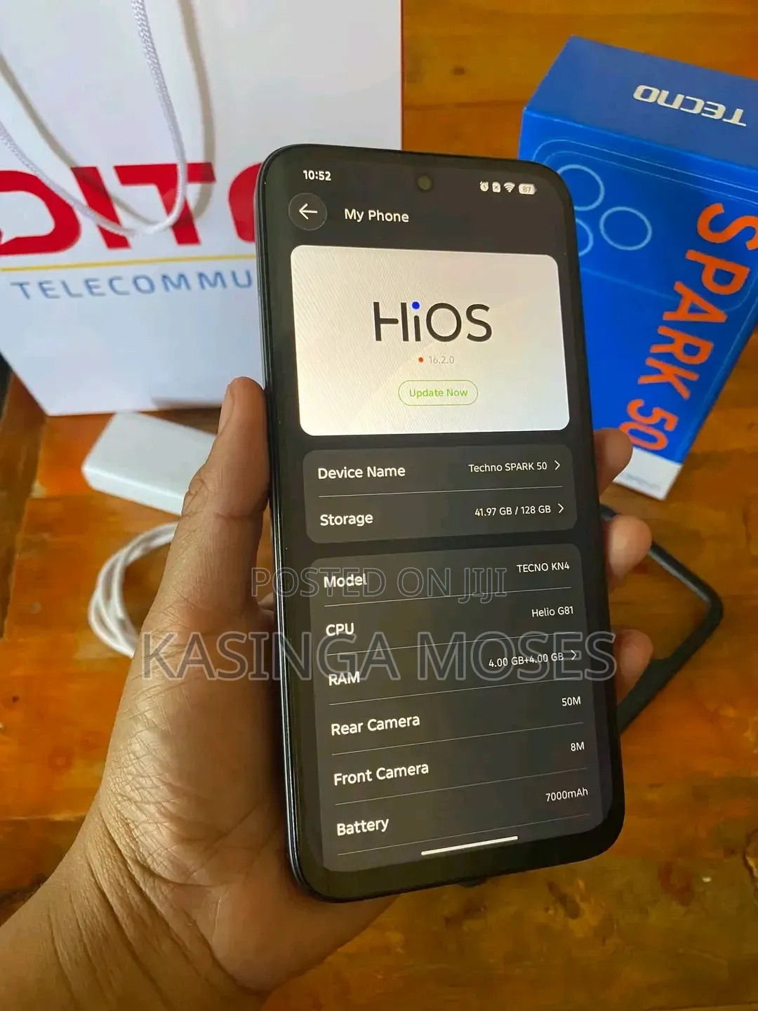 New Tecno Spark 50 128 GB Black