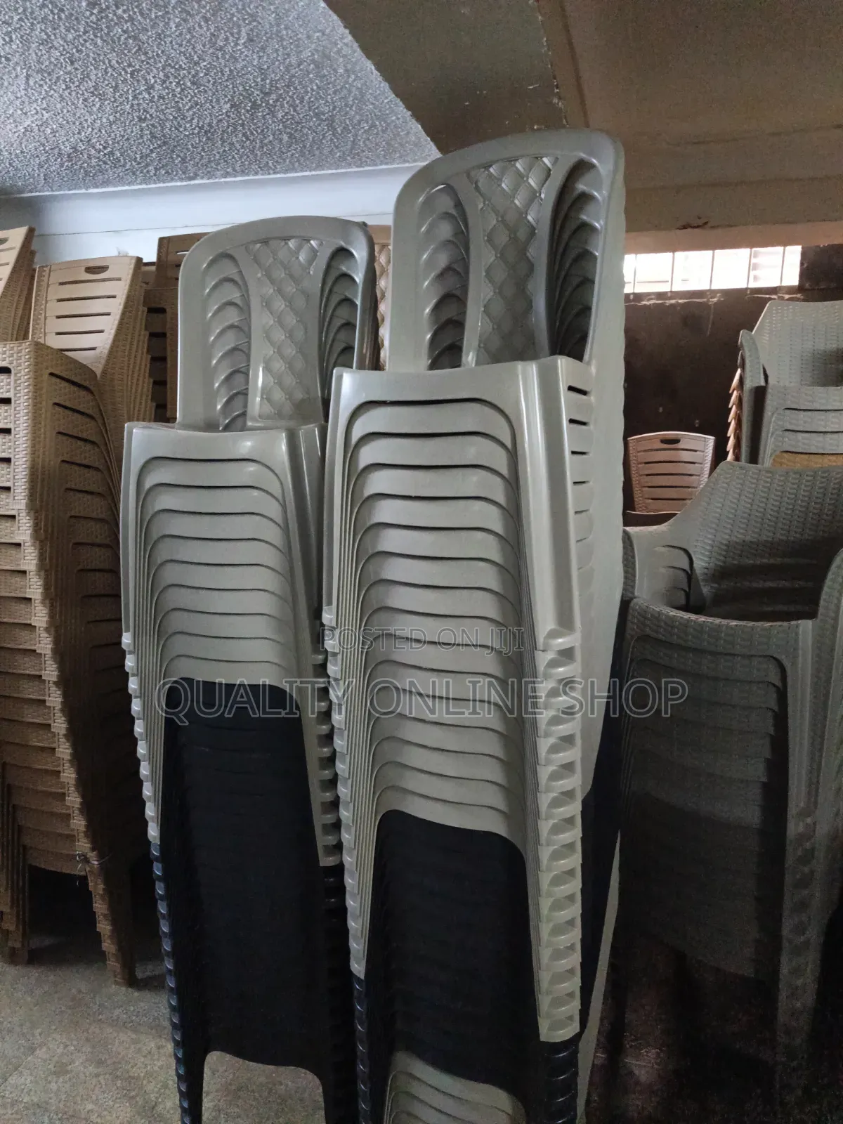 Diamond Weaven Backrest Plastic Chairs Plastic Chairs