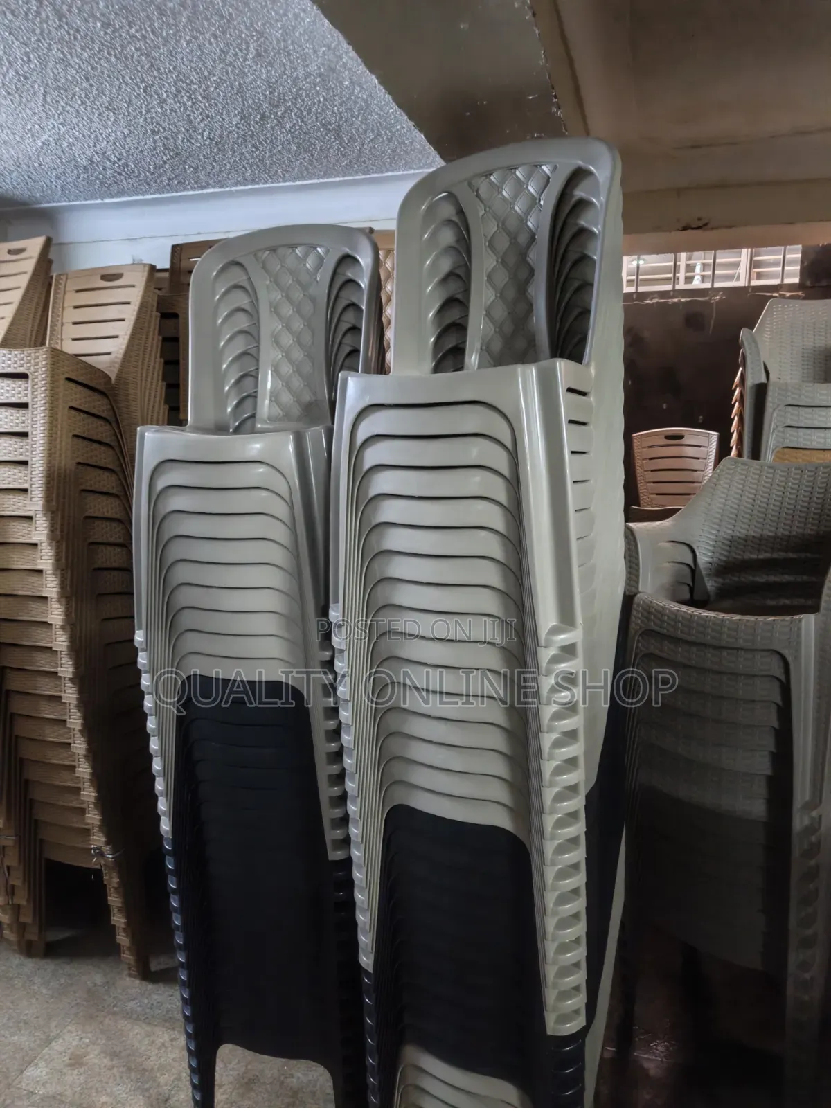 Diamond Weaven Backrest Plastic Chairs Plastic Chairs