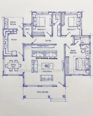 6 Bedrooms House Plan 