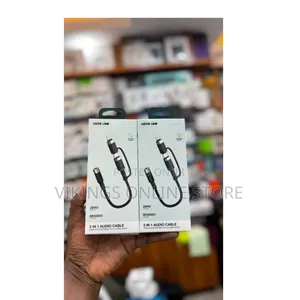 2-in-1 Audio Cable / Adapter (USB-C & Lightning to 3.5 Mm Jack)