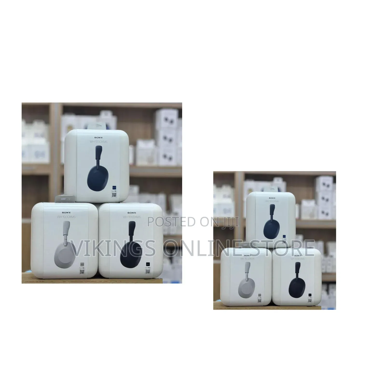 WH-1000XM6 Wireless Over-Ear Noise-Canceling Headphones Inside