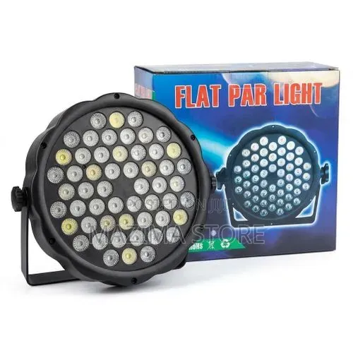 Professional 54 LED Flat Par Can Stage Light – Matte Black