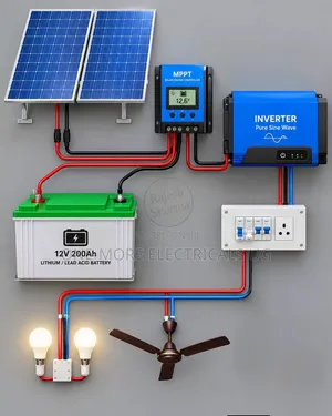 Solar Complete System With 100ah Battery