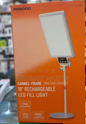 Porodo Lifestyle Cannes Frame 19" Rechargeable LED Fill Light