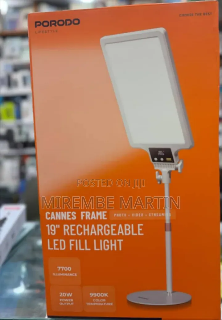 Porodo Lifestyle Cannes Frame 19" Rechargeable LED Fill Light