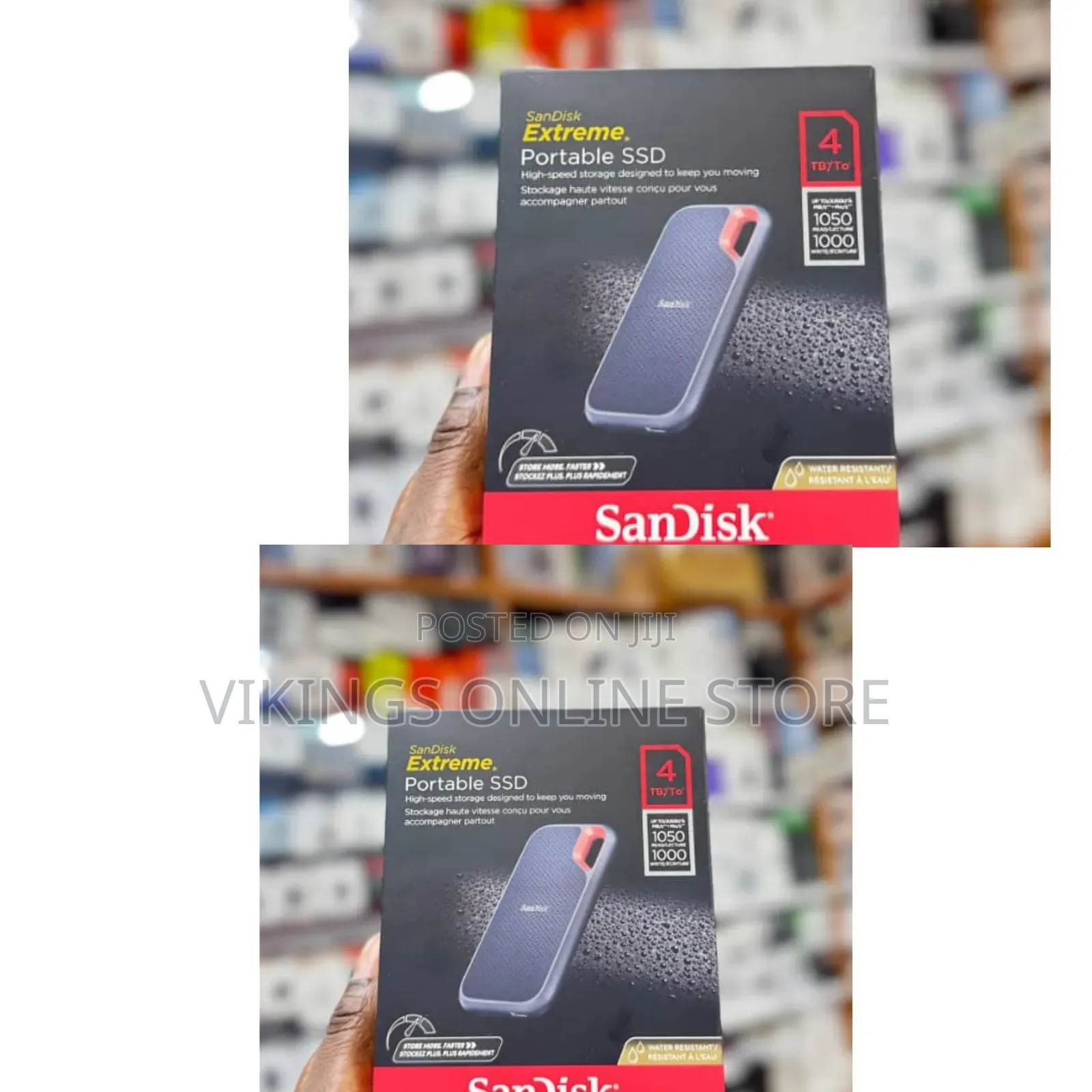Extreme Portable SSD (4TB Capacity, Model: SDSSDE61)
