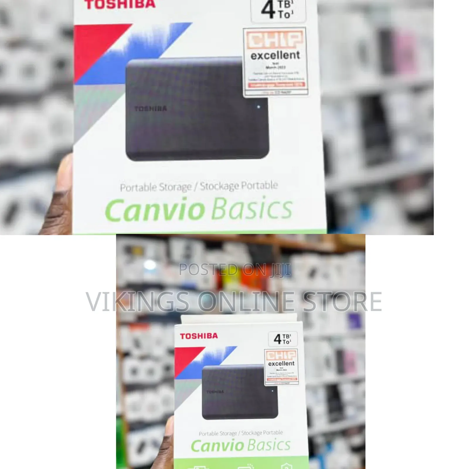 Canvio Basics Portable Hard Drive With a Storage Capacity of 4 TB