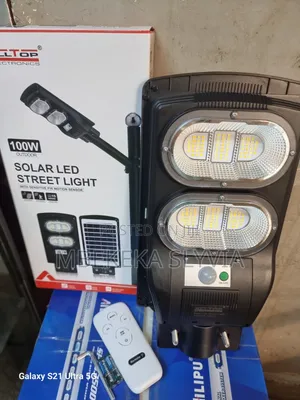 Solar Street Light 100watts /Warm Yellow Solar Street Light -Remote