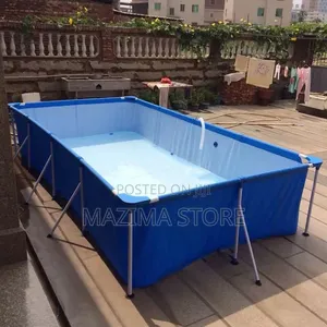 4.5x2.2x75cm Intex Rectangular Metal Frame Swimming Pool