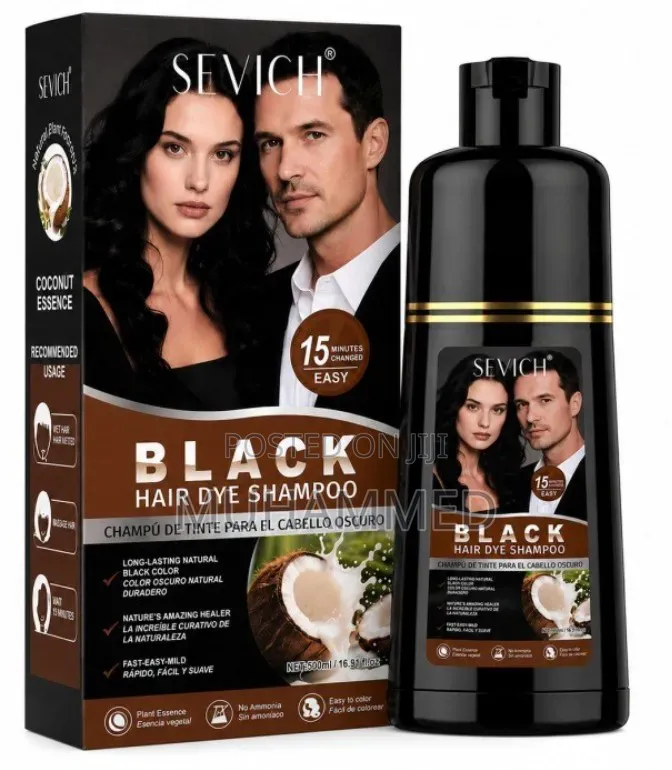 Ginger Black Hair Dye Shampoo (500ml)