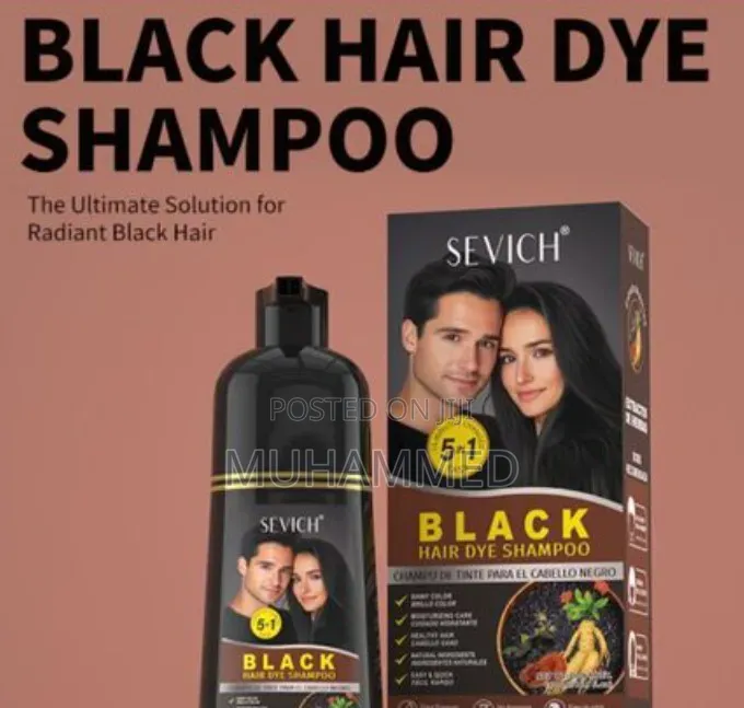 Ginger Black Hair Dye Shampoo (500ml)