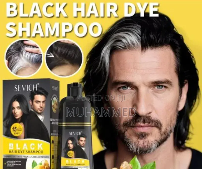 Ginger Black Hair Dye Shampoo (500ml)