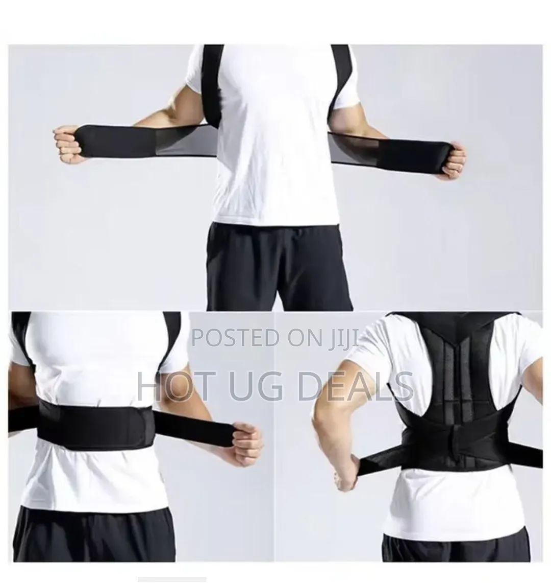 Posture Corrector for Men and Women Back Posture - Black