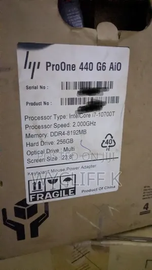 New Desktop Computer HP 290 G9 All-in-One 8GB Intel Core i7 SSD 256GB