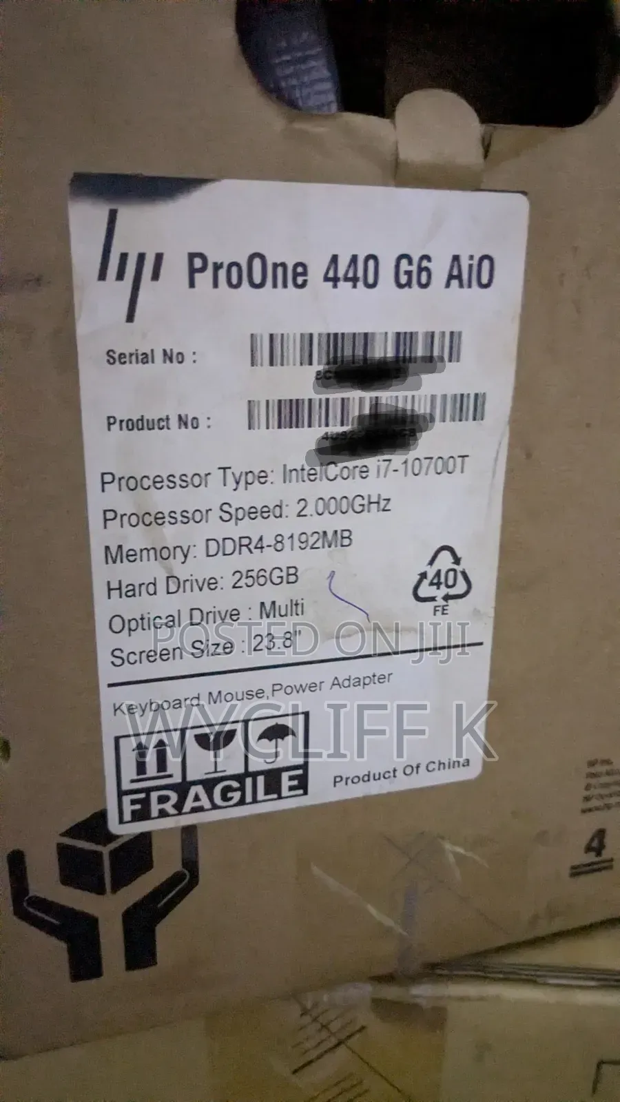 New Desktop Computer HP 290 G9 All-in-One 8GB Intel Core i7 SSD 256GB