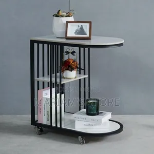 3-Tier Side Table and Rolling Storage