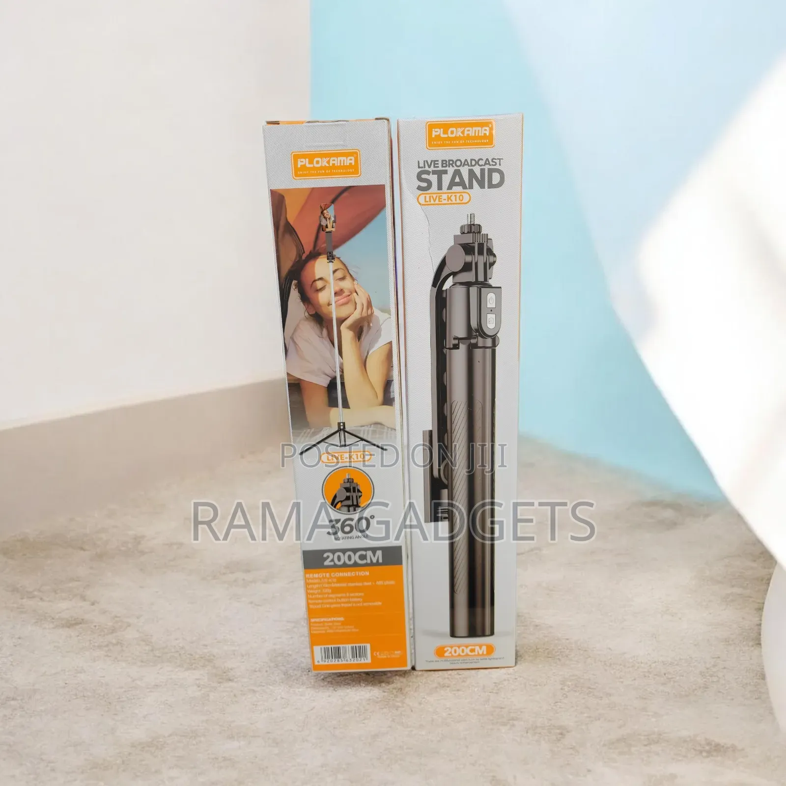 Plokama Live-K10 / K10 Pro Live Broadcast Stand, a 3-in-1 Selfie Stick