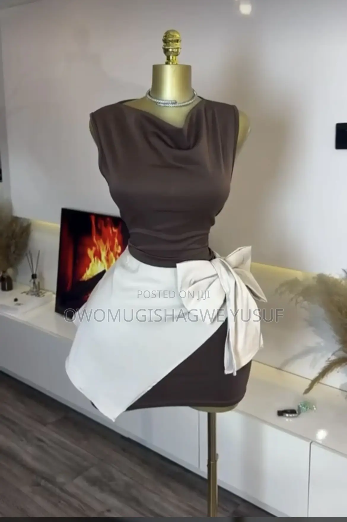 Cowl-Neck Dress Wrapper
