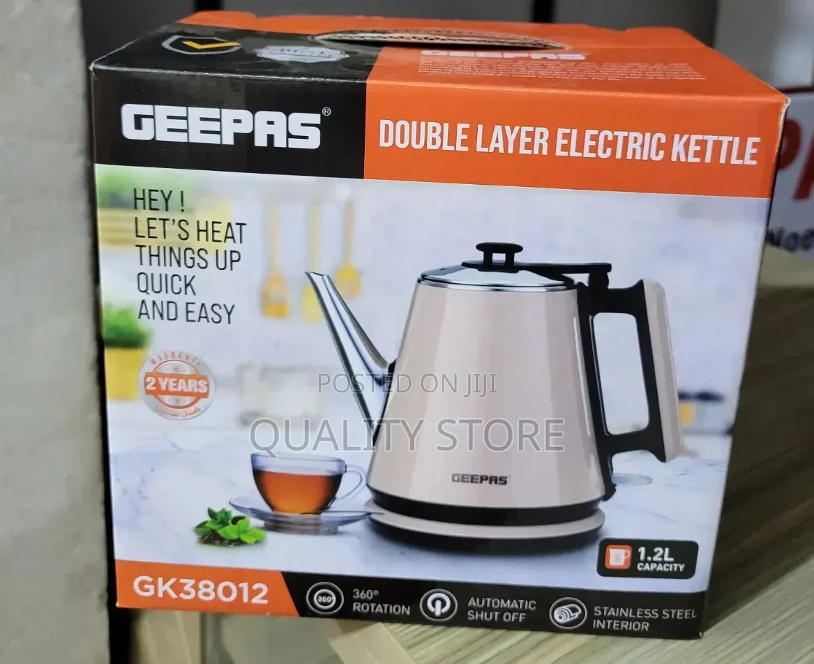 Geepas Double Layer Electric Kettle 1.2 L