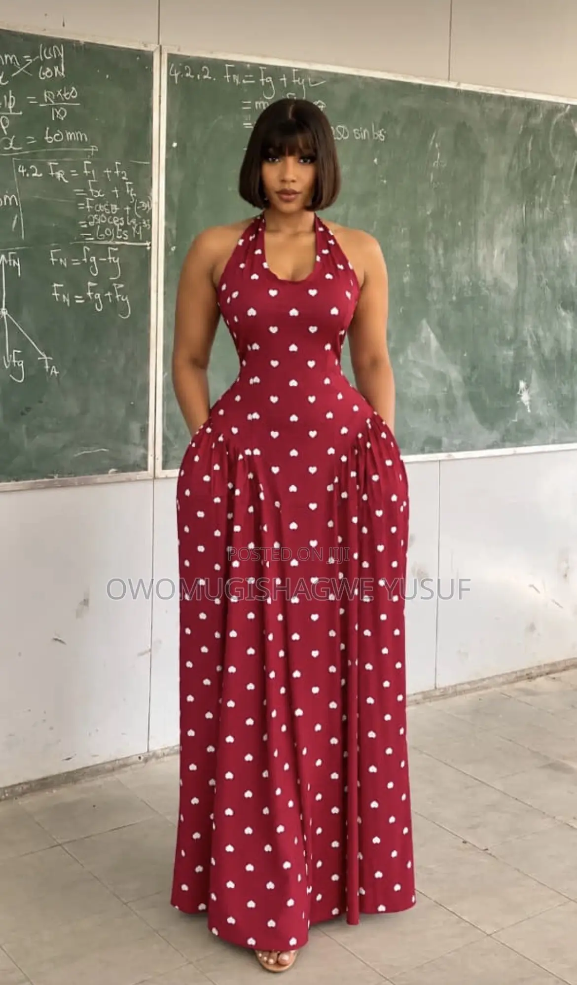 Halter-Neck Round Dress