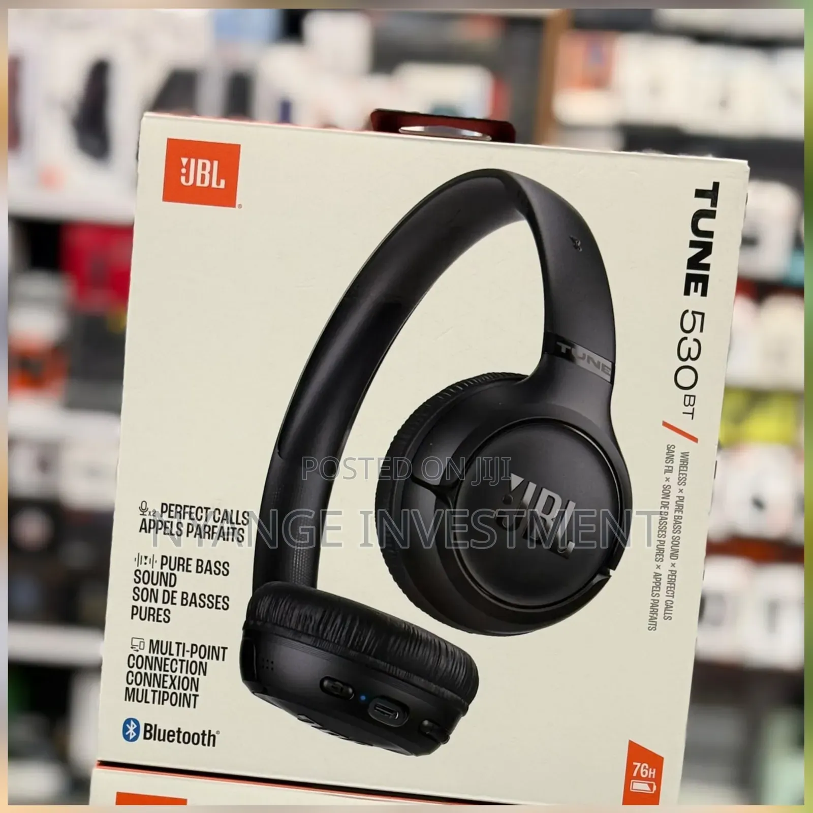 JBL Tune 530 Comfort Fit Wired on Ear Headphones With Microphone,