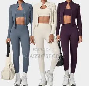 Original Women’s 3&2-Piece Gym Wear Set – Stylish Fitness &Yoga Outfit