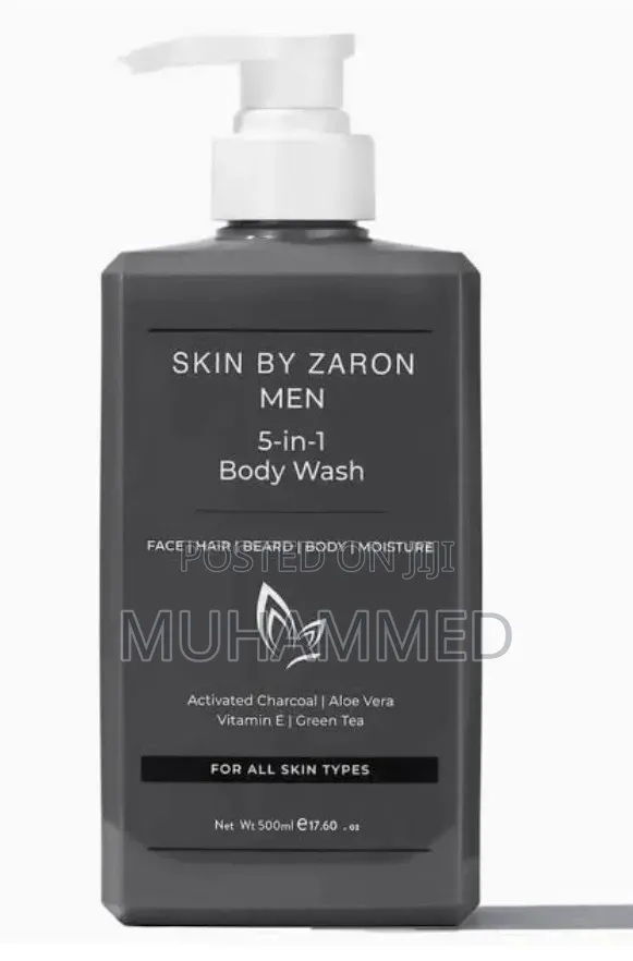 Skin by Zaron Men 5-in-1 Body Wash, Each in a 500ml Pump Bottle.