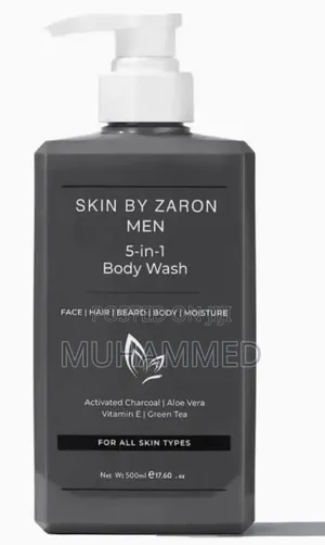 Skin by Zaron Men 5-in-1 Body Wash, Each in a 500ml Pump Bottle.