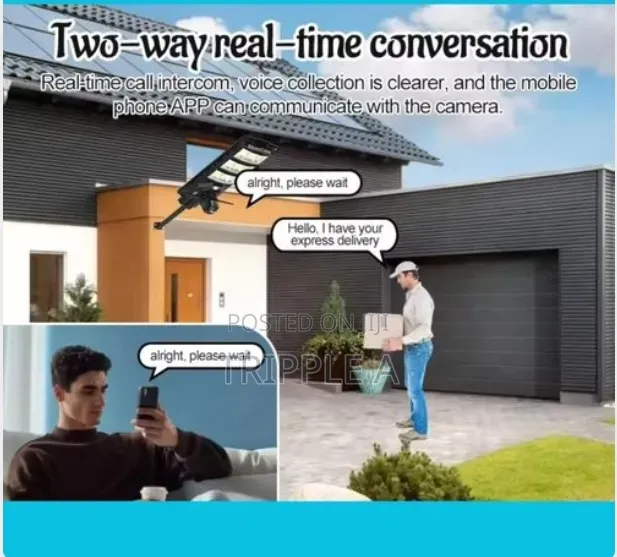 Ai Solar Camera With Security Light All in One