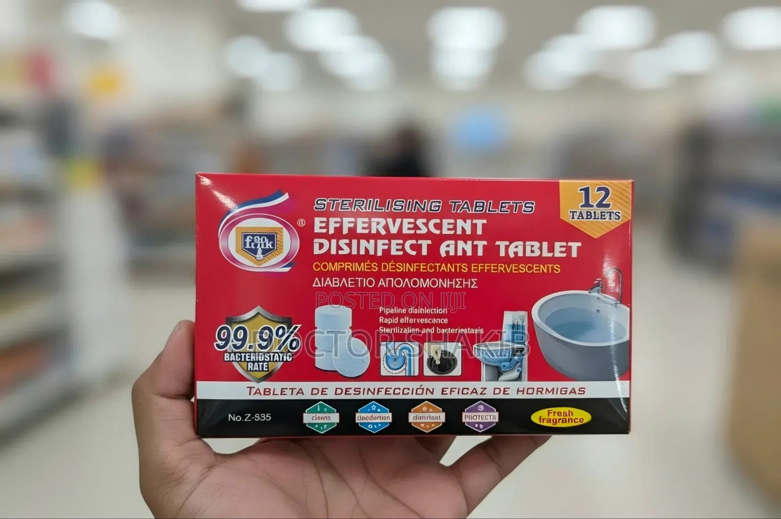 12 Effervescent Sterilising and Disinfecting Tablets