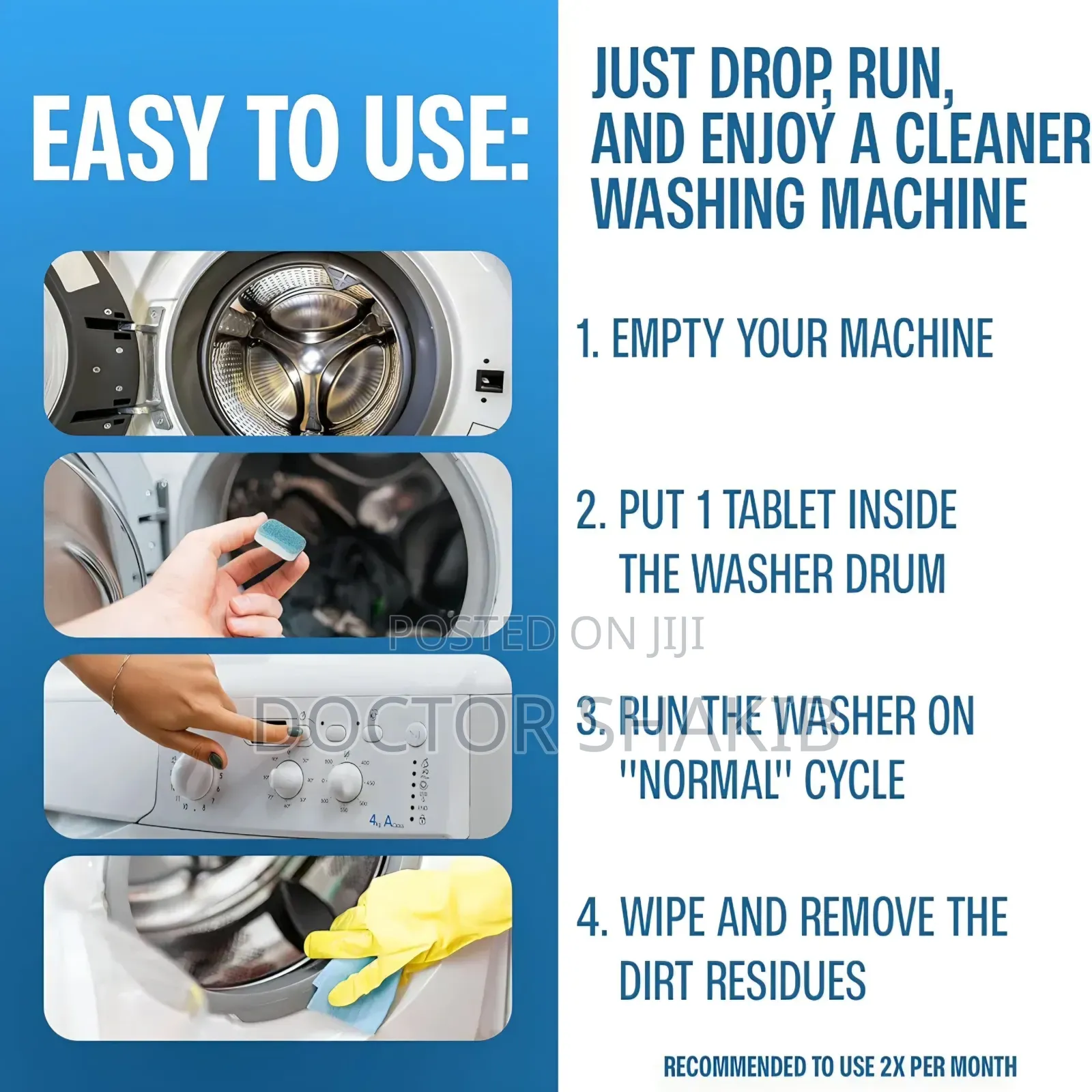 12pcs Washing Machine Cleaner Balls (Tablets)