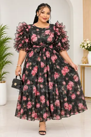 Ladies Long Round Dresses