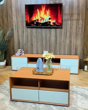 With |Storage Lights | Center |Table White Wood Available