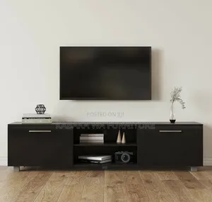 Wood TV Stand |With |Storage Light |Width 35cm |Chassis Black |