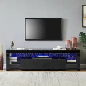 Black Color Models TV |Stand on Top |Wood With |Storage TV Stand |