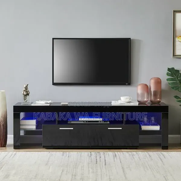 Black Color Models TV |Stand on Top |Wood With |Storage TV Stand |